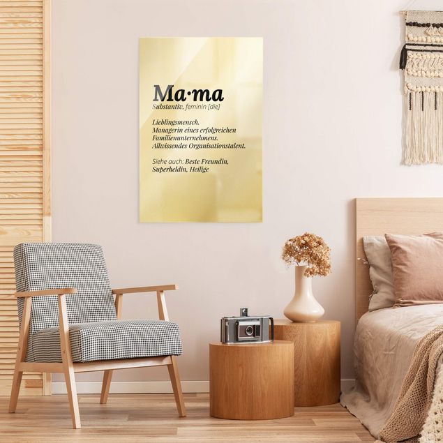 Wanddeko Büro Die Definition von Mama