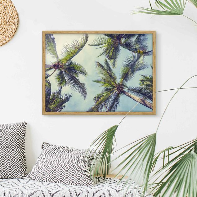 Wanddeko Wohnzimmer Die Palmen