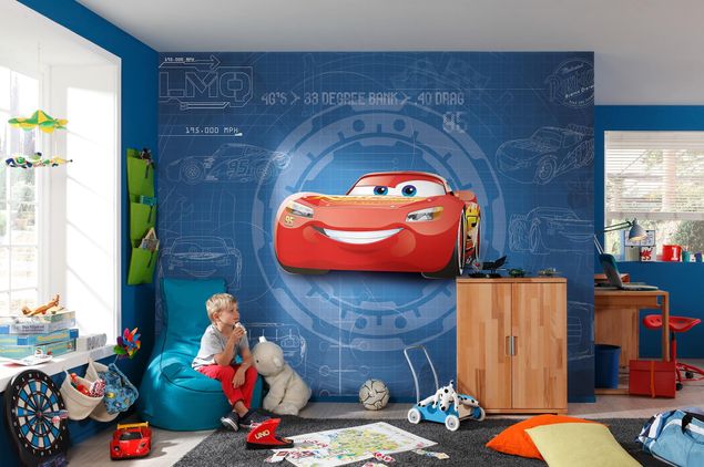 Deko Kinderzimmer Disney Cars 3 - Blueprint