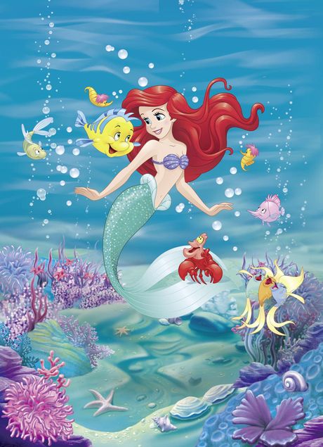 Fisch Tapete Disney Arielle singt