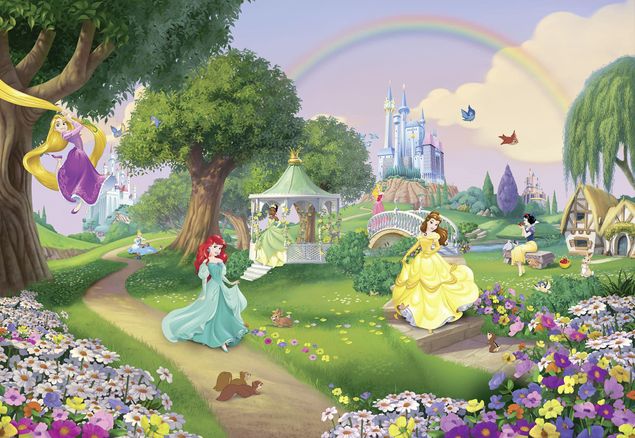 Babyzimmer Deko Disney Prinzessinnen - Regenbogen