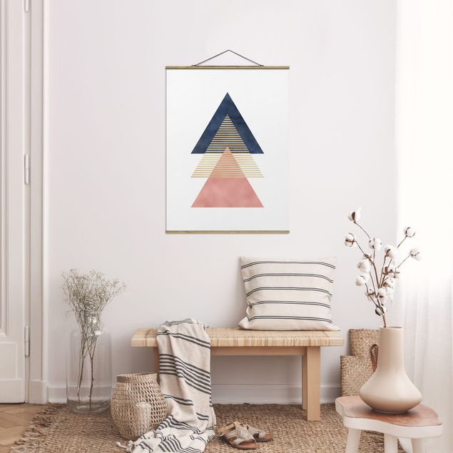 Wanddeko Wohnzimmer Drei Dreiecke