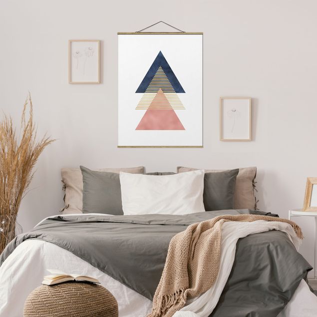 Wanddeko Schlafzimmer Drei Dreiecke