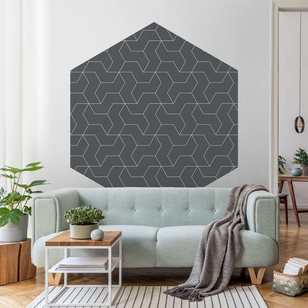 Wanddeko Schlafzimmer Dreidimensionale Struktur Linienmuster