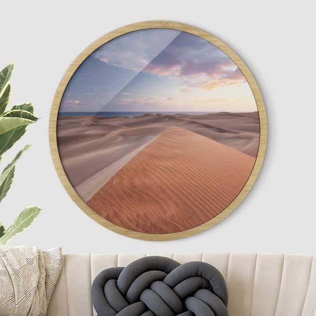 Strandbilder mit Rahmen Dünenblick