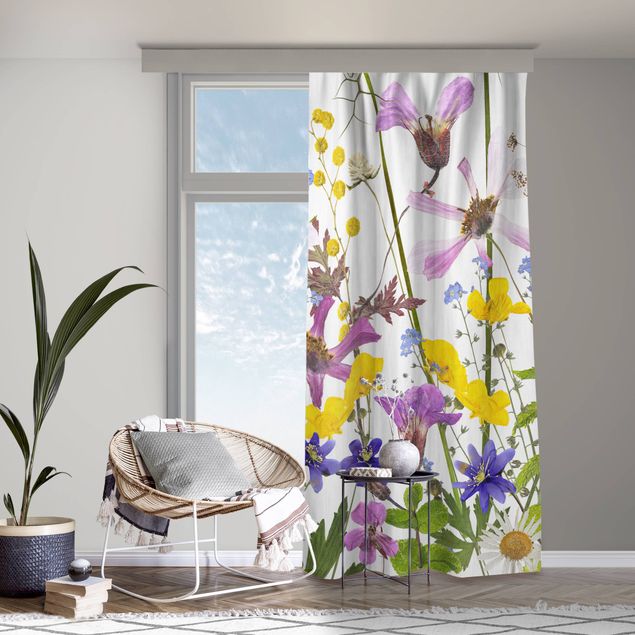Vorhang modern Duftende Blumenwiese