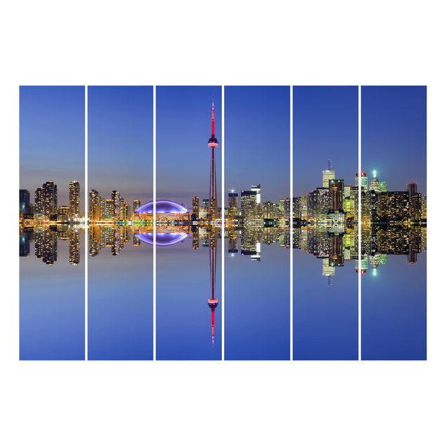 Wanddeko Esszimmer Toronto City Skyline vor Lake Ontario