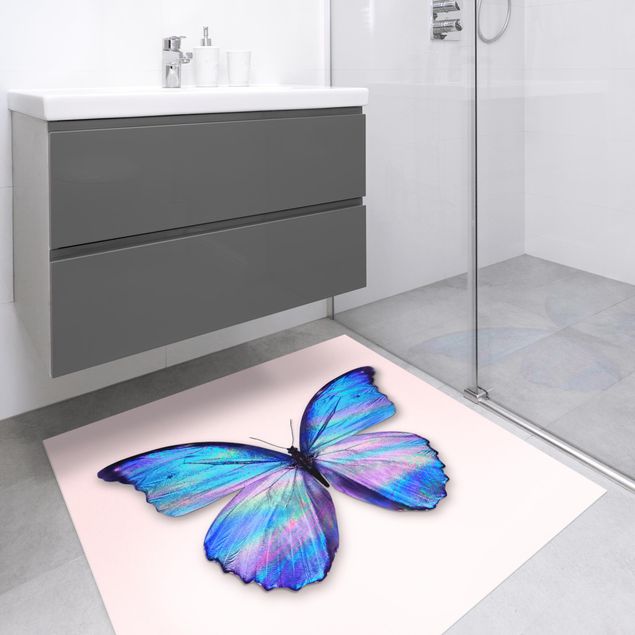 Wanddeko Büro Holografischer Schmetterling