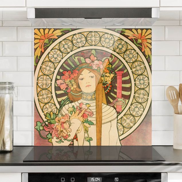 Küche Dekoration Alfons Mucha - Werbeplakat für La Trappistine