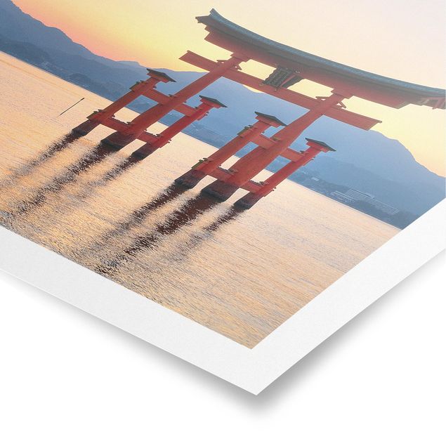 Wanddeko Esszimmer Torii am Itsukushima