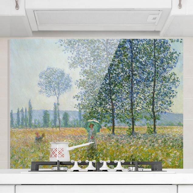 Küchen Deko Claude Monet - Felder im Frühling