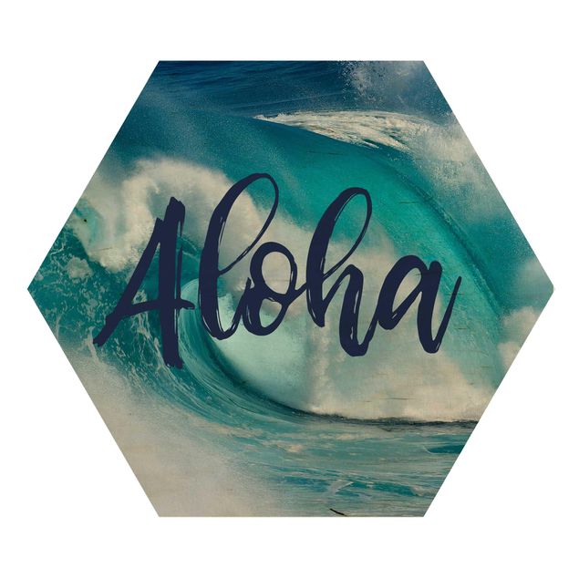 Wanddeko Büro Aloha