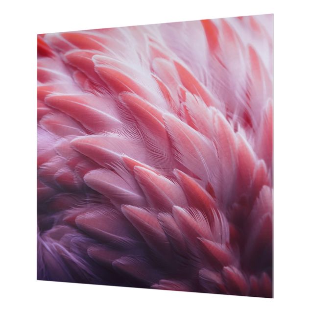 Deko Fotografie Flamingofedern Close-up