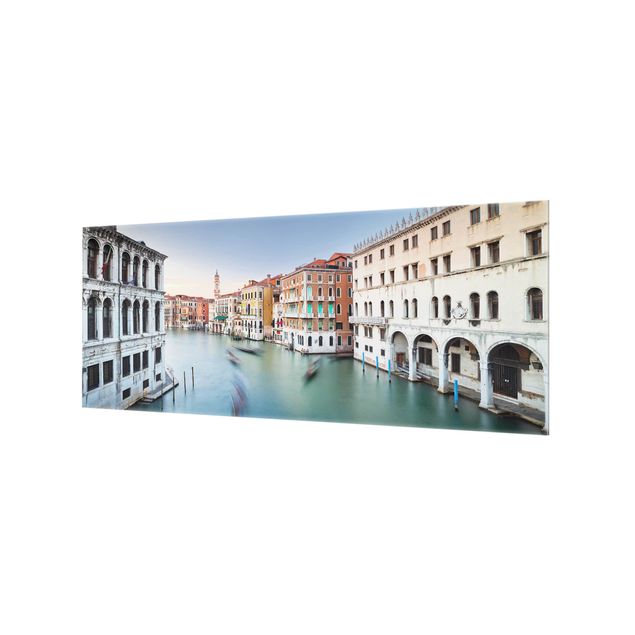 Wanddeko Fotografie Canale Grande Blick von der Rialtobrücke Venedig