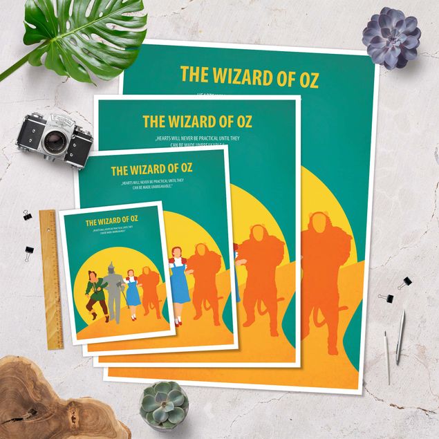 Wanddeko über Bett Filmposter The Wizard of Oz