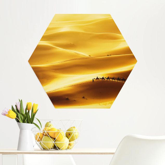 Wanddeko Schlafzimmer Golden Dunes