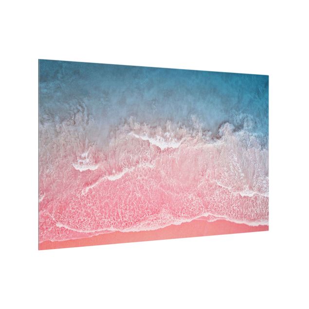 Wanddeko Strand & Meer Ozean in Pink