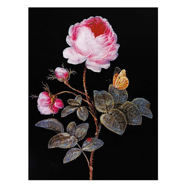 Wanddeko Esszimmer Barbara Regina Dietzsch - Die hundertblättrige Rose
