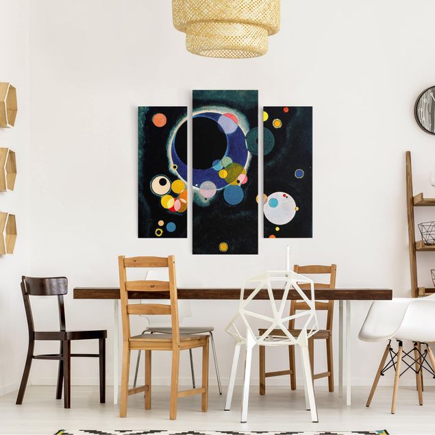 Wanddeko Wohnzimmer Wassily Kandinsky - Skizze Kreise