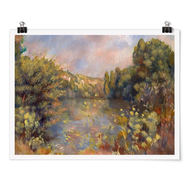 Wanddeko Esszimmer Auguste Renoir - Landschaft mit See