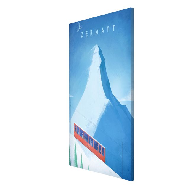 Wanddeko Esszimmer Reiseposter - Zermatt
