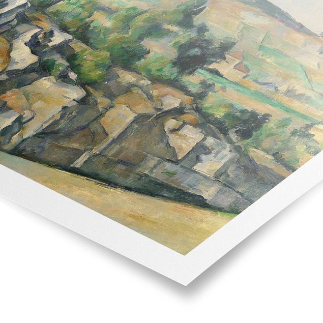 Wanddeko Esszimmer Paul Cézanne - Hügelige Landschaft
