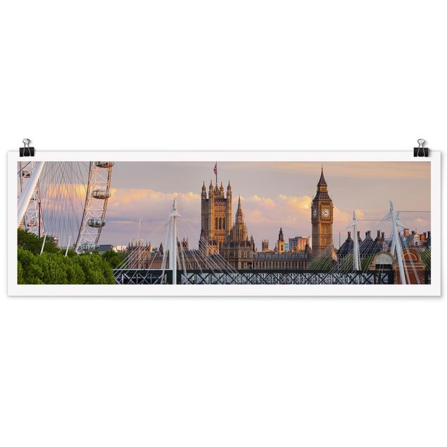 Wanddeko Flur Westminster Palace London
