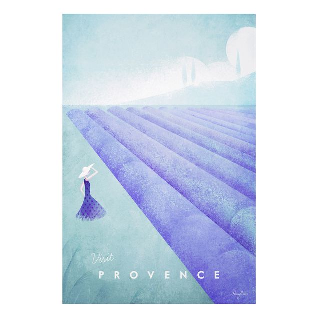 Wohndeko Blume Reiseposter - Provence