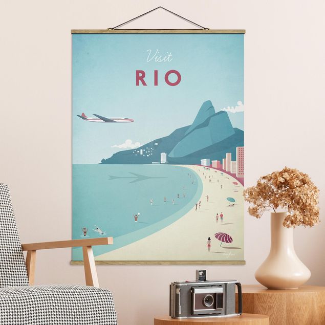 Wanddeko Wohnzimmer Reiseposter - Rio de Janeiro