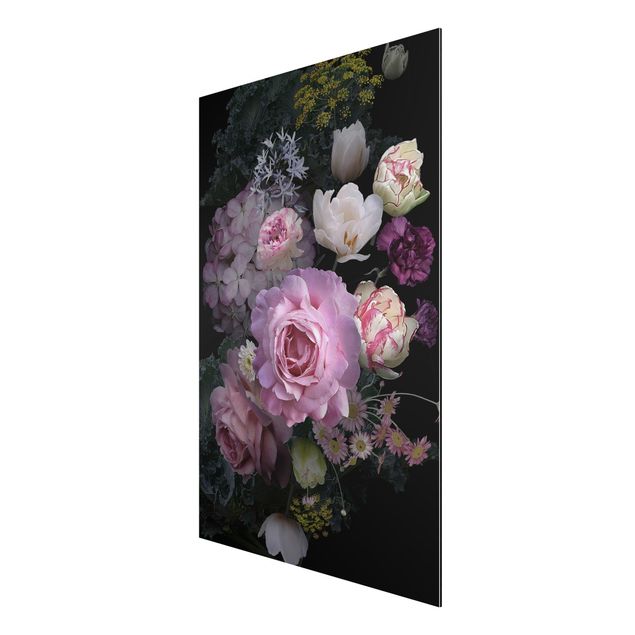 Wanddeko Esszimmer Rosentraum Bouquet
