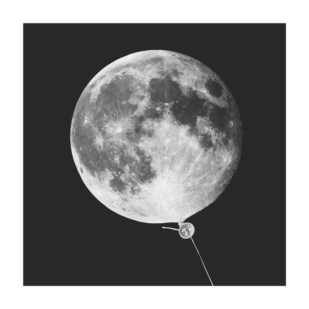 Wanddeko Jugendzimmer Luftballon mit Mond
