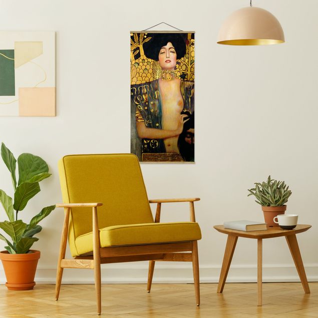 Wanddeko gelb Gustav Klimt - Judith I