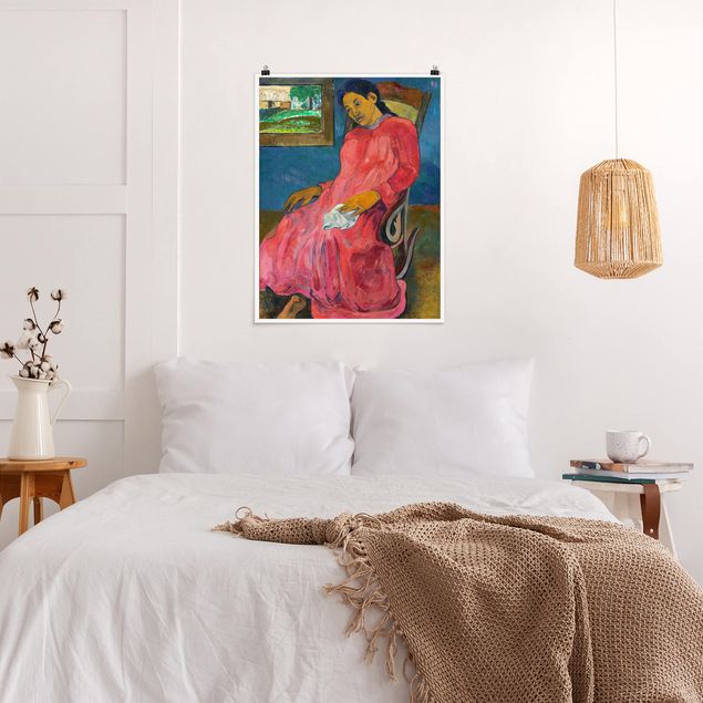 Wanddeko Schlafzimmer Paul Gauguin - Melancholikerin