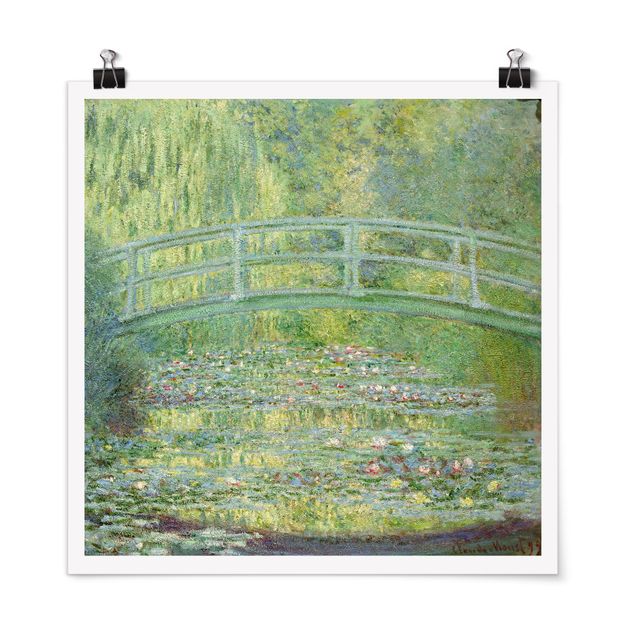 Wanddeko Wohnzimmer Claude Monet - Japanische Brücke