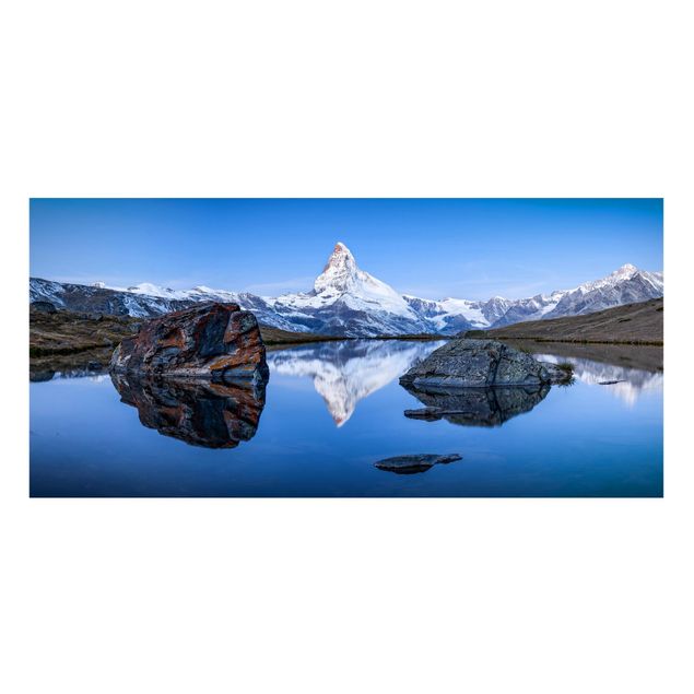 Wanddeko Flur Stellisee vor dem Matterhorn