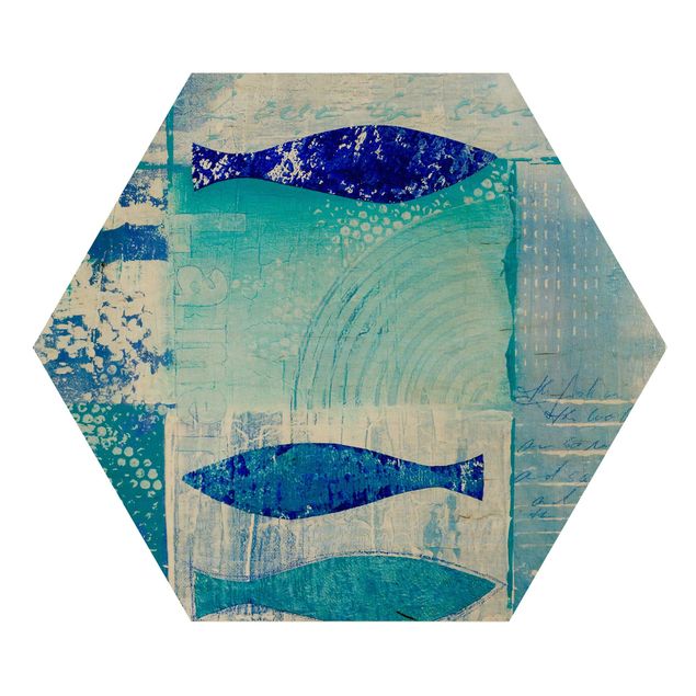 Wanddeko Büro Fish in the Blue