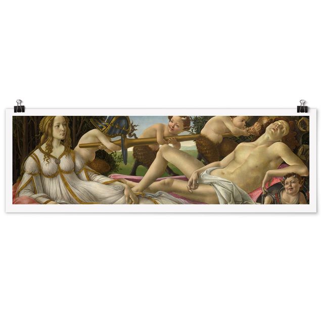 Wanddeko Büro Sandro Botticelli - Venus und Mars