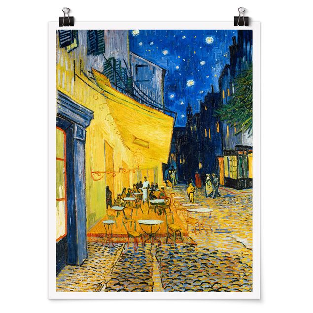 Pointillismus Bilder Vincent van Gogh - Café-Terrasse in Arles