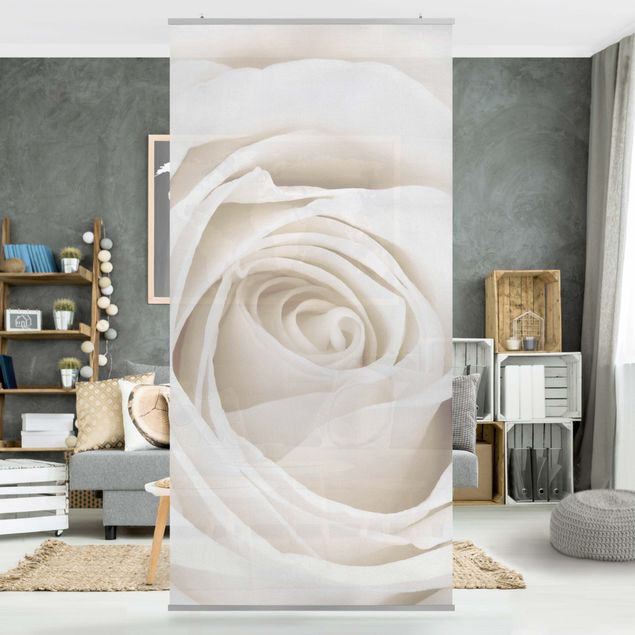 Wanddeko Schlafzimmer Pretty White Rose