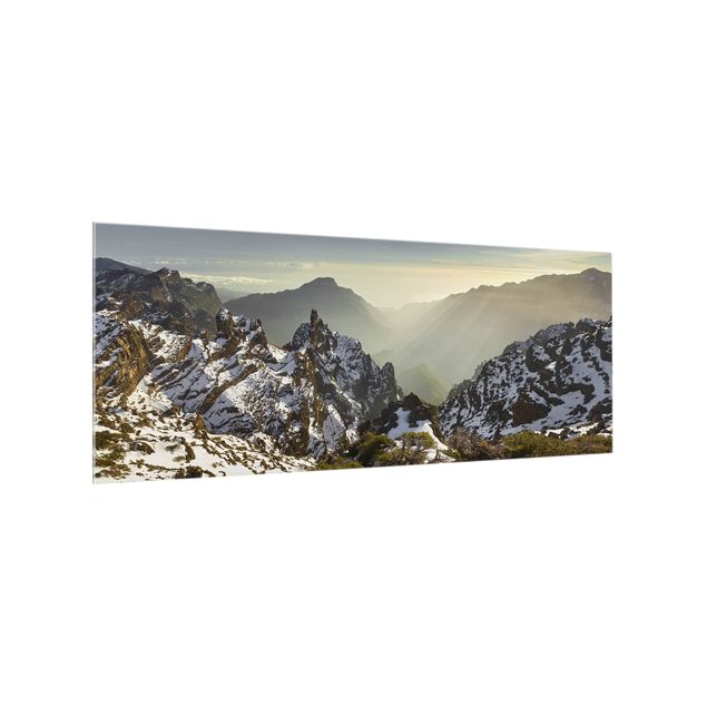 Wanddeko Landschaftspanorama Berge in La Palma