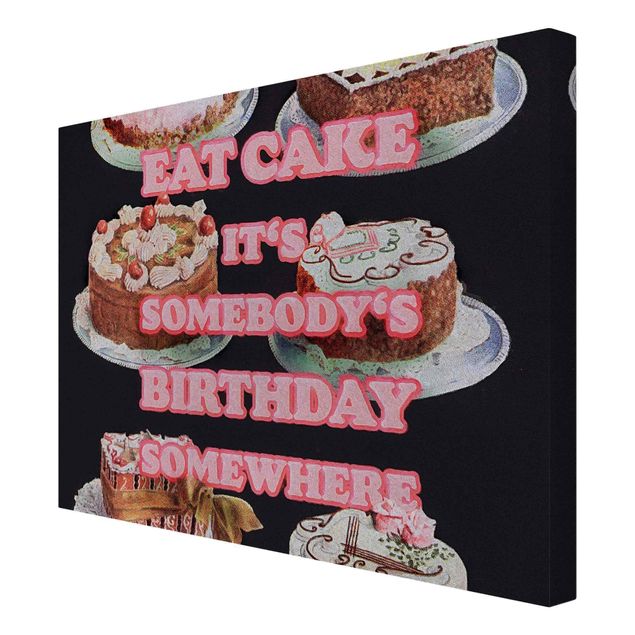 Wanddeko Büro Eat Cake It's Birthday