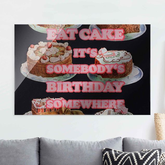 Küche Dekoration Eat Cake It's Birthday