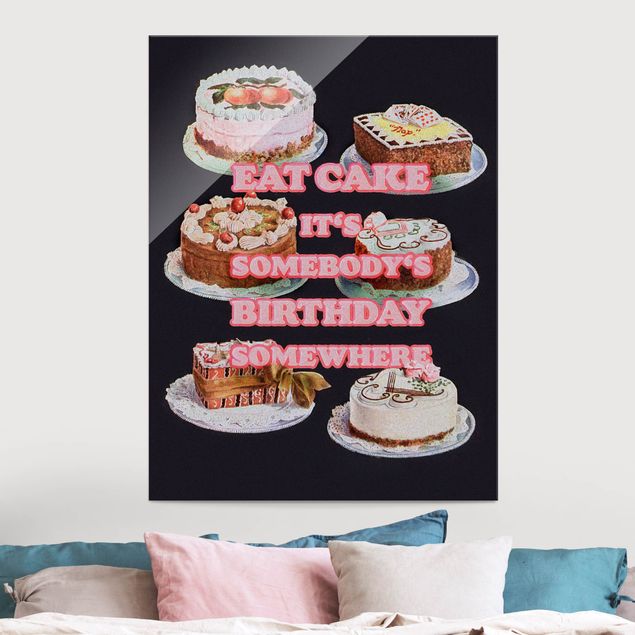 Küchen Deko Eat Cake It's Birthday