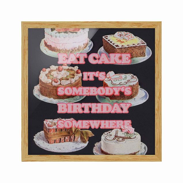 Wanddeko Schlafzimmer Eat Cake It's Birthday
