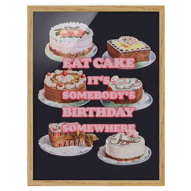 Wanddeko Schlafzimmer Eat Cake It's Birthday