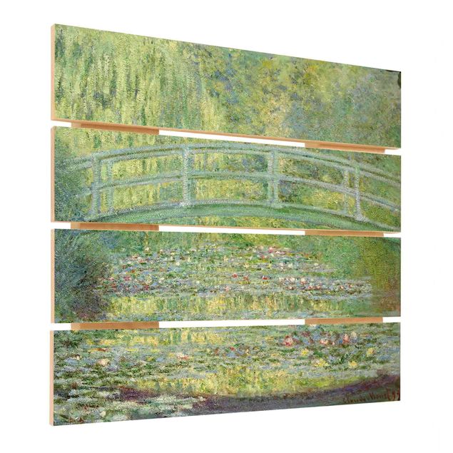 Wanddeko grün Claude Monet - Japanische Brücke