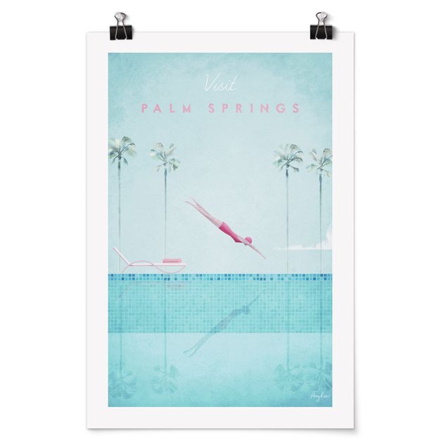 Wanddeko Büro Reiseposter - Palm Springs