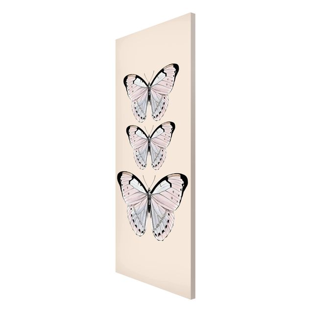 Wanddeko Esszimmer Schmetterling auf Beige