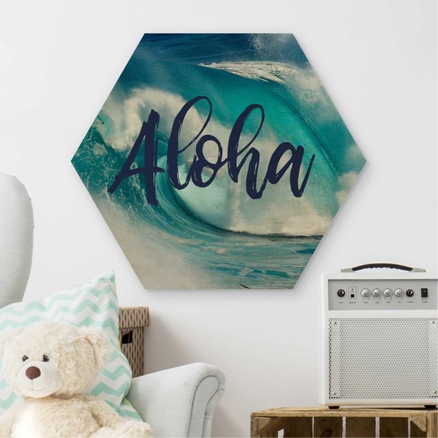 Wanddeko Schlafzimmer Aloha