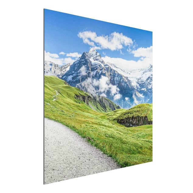 Wanddeko Schlafzimmer Grindelwald Panorama